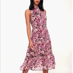 Lulus In My Dreams Midi Floral Dress